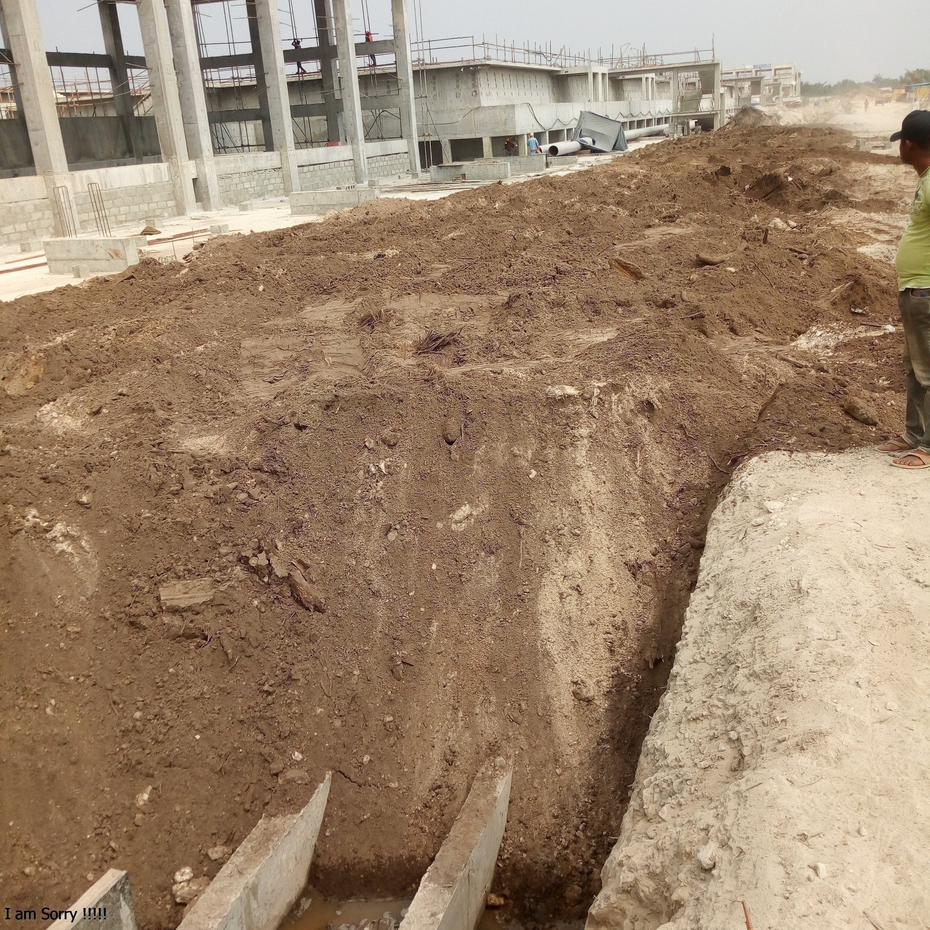 Backfilling of the drainage channel at Dangote Refinery
